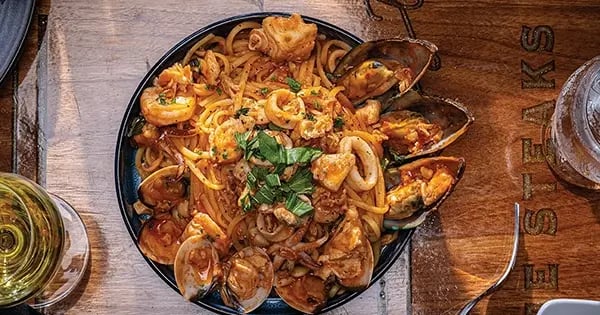 Pescatora Pasta at Geno's Trattoria & Chophouse