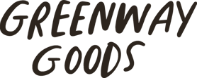 Black Greenway Goods Lettering